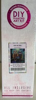 Side by Side by Marjorie Sarnat Diamond Art Club Archived Owls Sealed